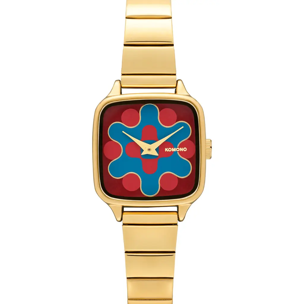 Ernest-Shop_Komono_Watch_Kate_Aurora-Trak_Gold-Maroon_02.webp