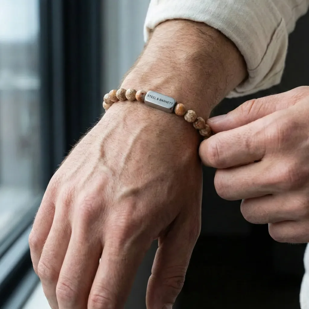 Ernest-Shop_Steel-and-Barnett_Bracelet_Natural-Ned_maifanite_03.webp