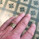 BPC Anneau laiton martelé