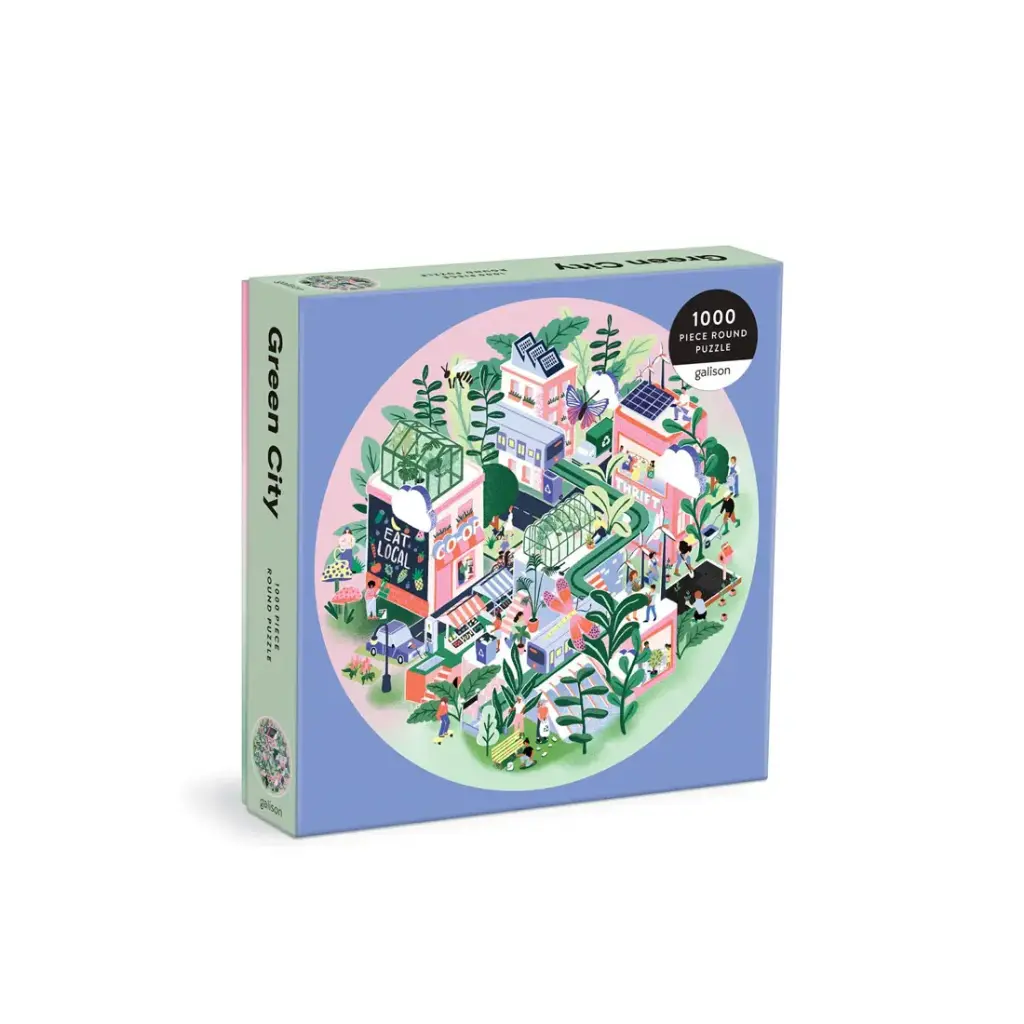 Galison Puzzle circulaire Green city