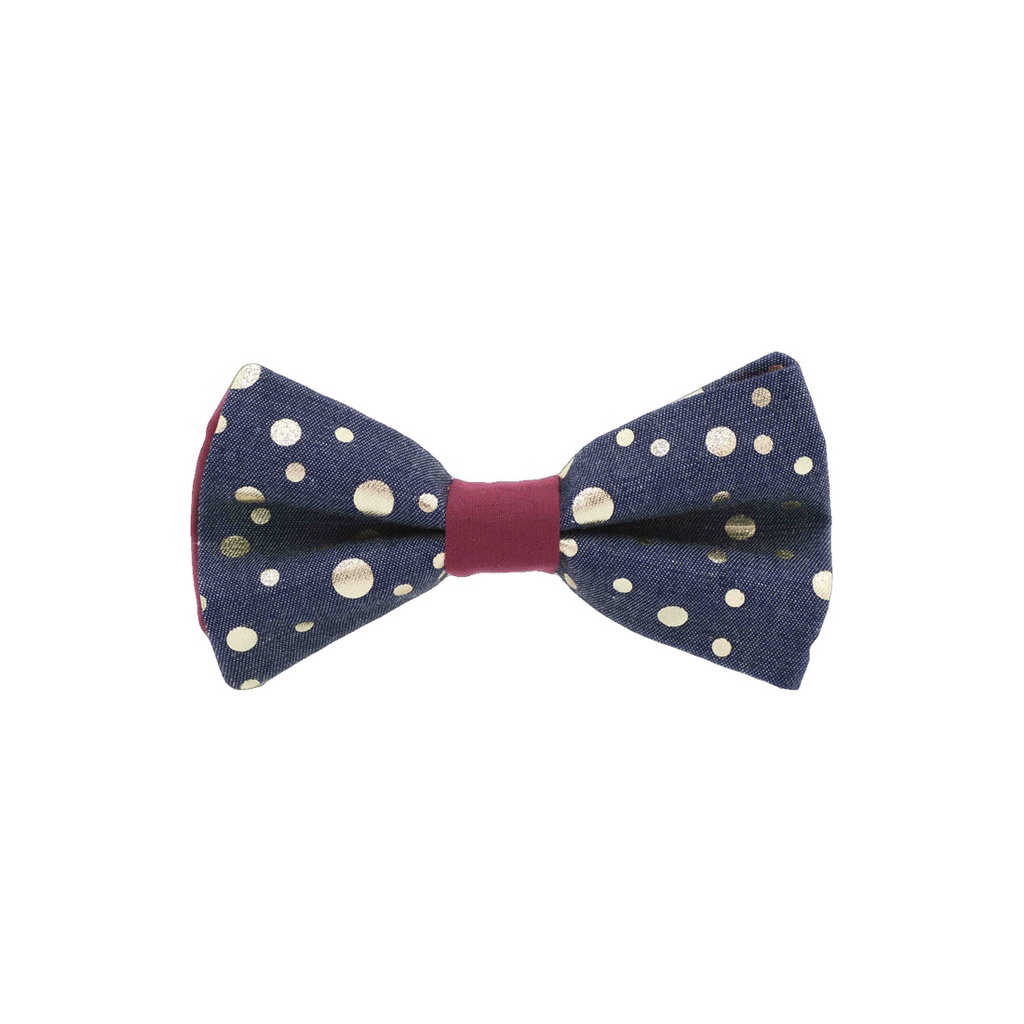 [JA.NP.JE.BUBB.01] JAGGS Noeud Papillon Jeans - Bubble Star