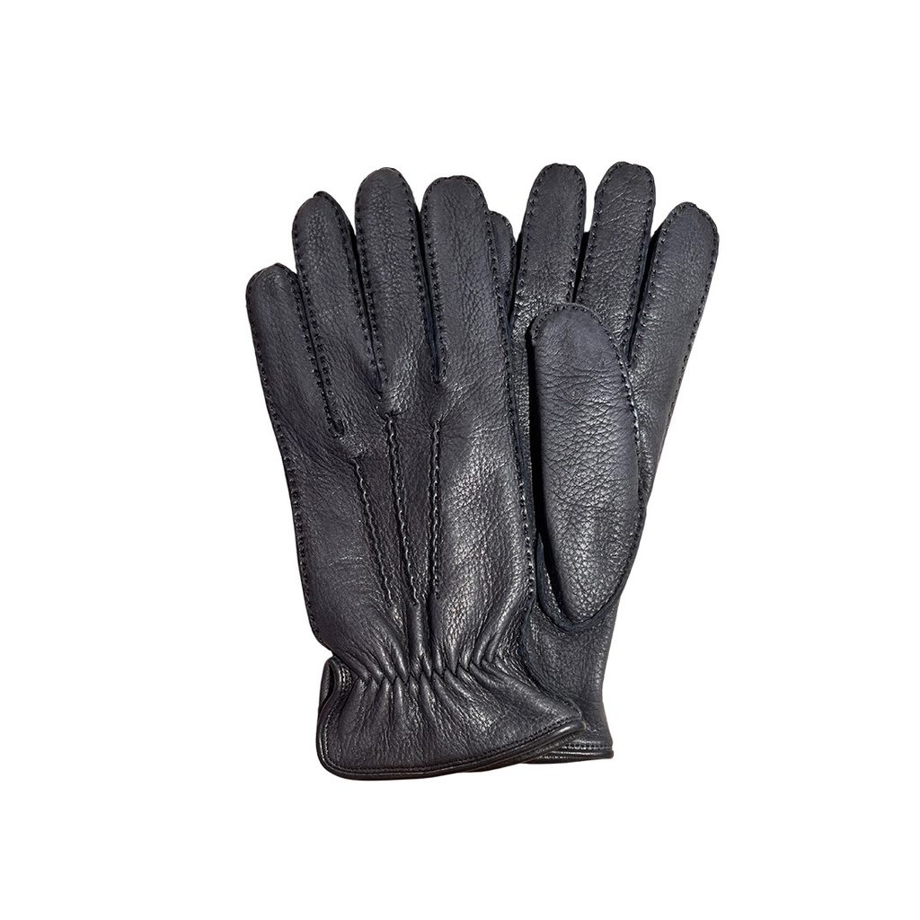 [2901-BK] SD Rosa Gants Cuir - Black