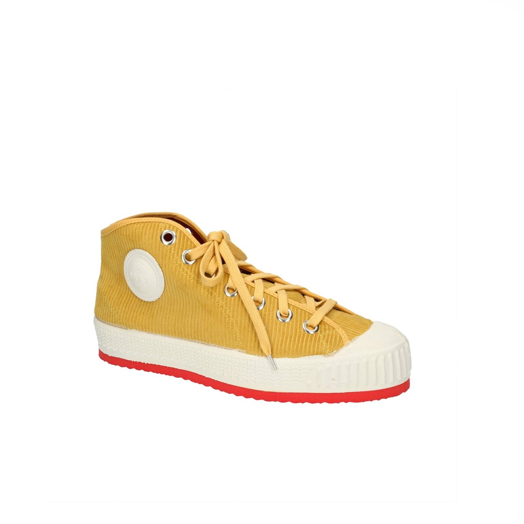[jesen-ocr-40] 0051 Baskets Velours - Jaune (40)