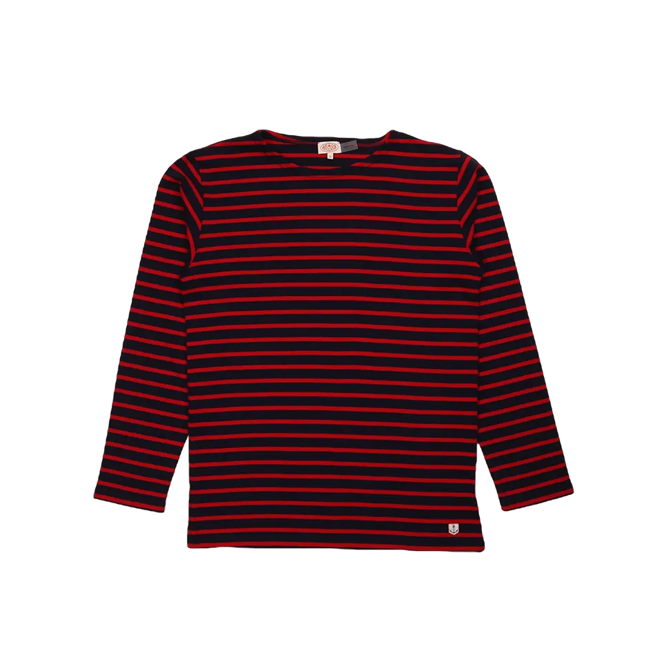 [52297 455 S] Armor Lux Marinière Héritage - Navy/Braise (S)