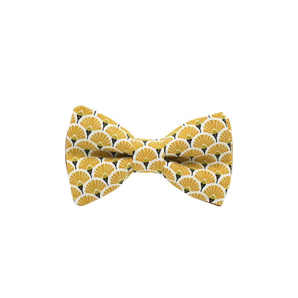JAGGS Noeud Papillon Japonais Eventail (Jaune)