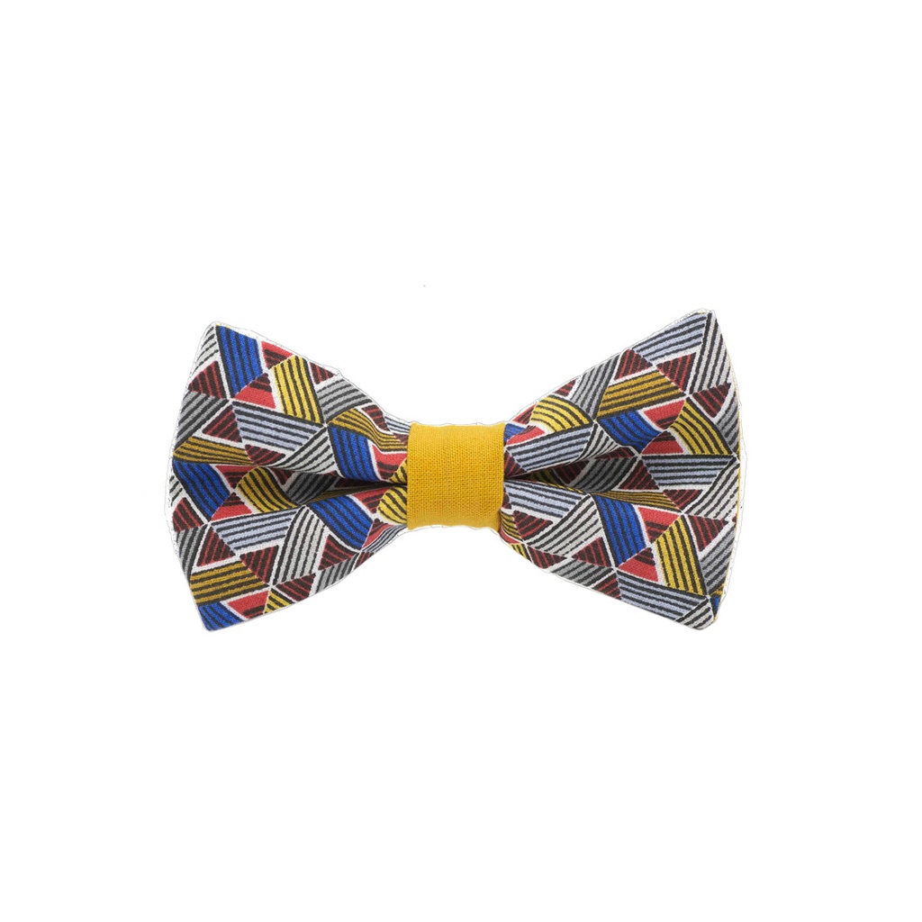 [JA.NP.JA.KALE.02] JAGGS Noeud Papillon Japonais Kaléidoscope (Jaune)