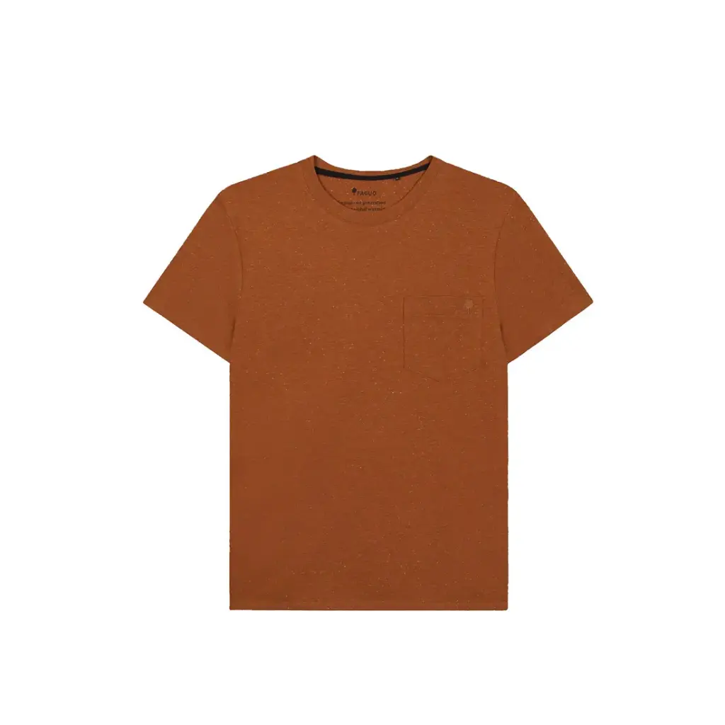 [F25TS0107-CAM27-S] T-Shirt Faguo Olonne - Rouille (S)
