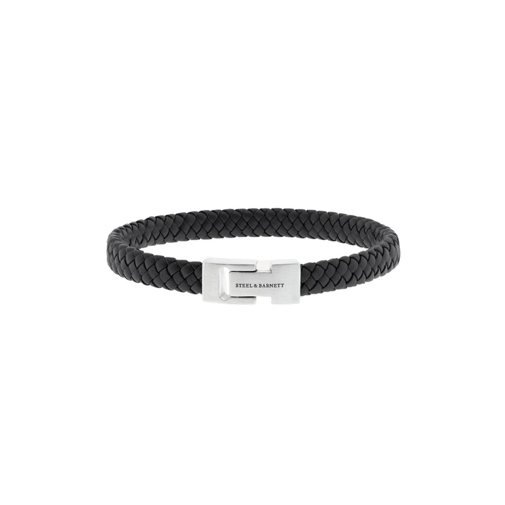 Bracelet en cuir Steel & Barnett Archie - Black