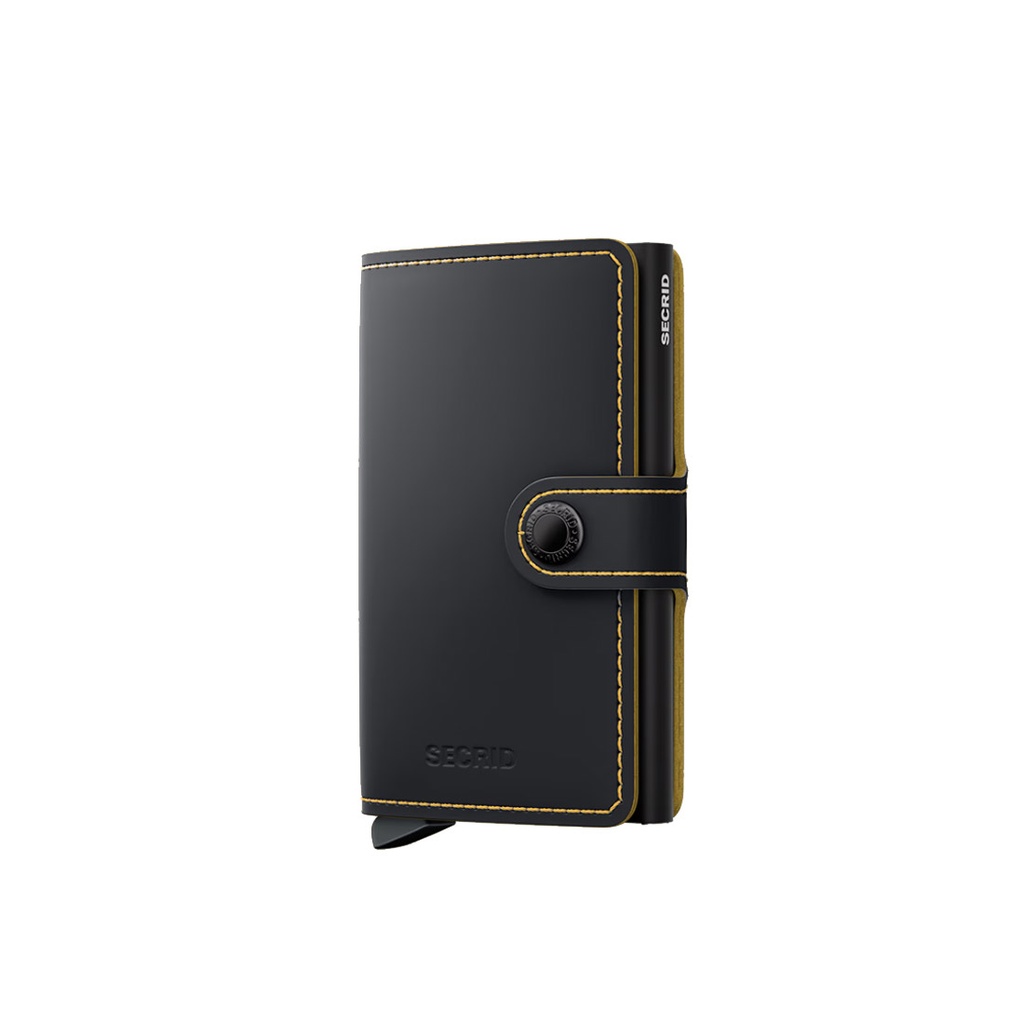[MM-Black & Ochre] Secrid Miniwallet Black-Ochre