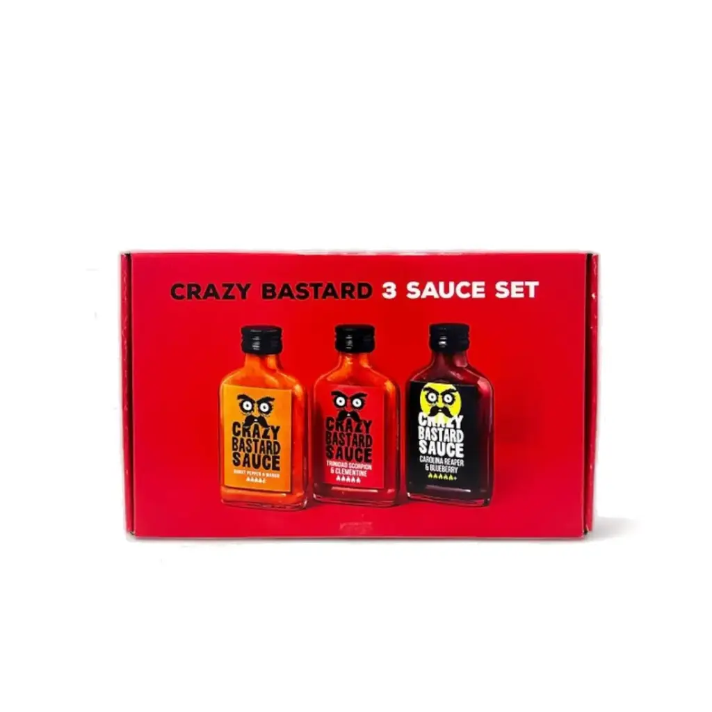 Crazy Bastard Hot sauce - 3p Rouge
