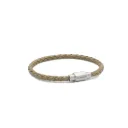 Bracelet cuir Steel & Barnett Luke Landon - Ecru