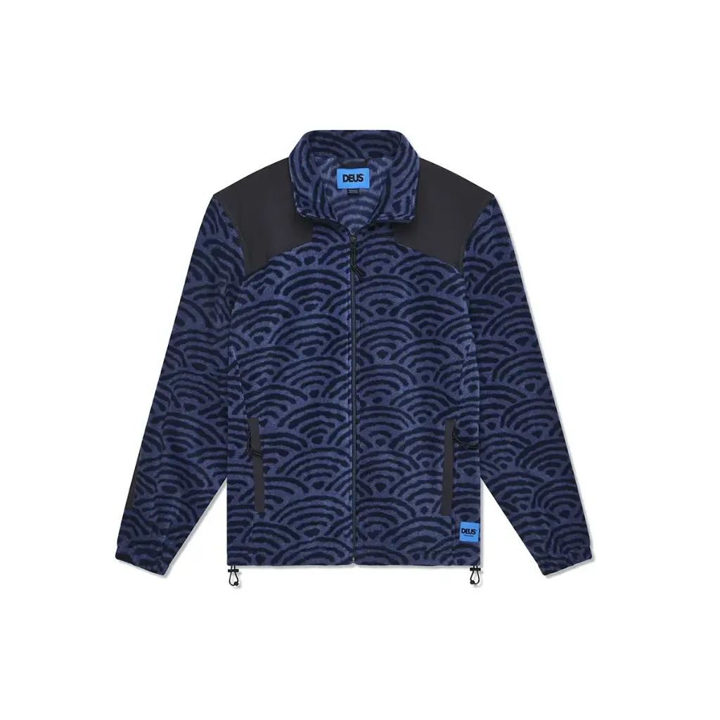 [DMF258440-NVY-S] Veste Polaire Deus Nihon (S)