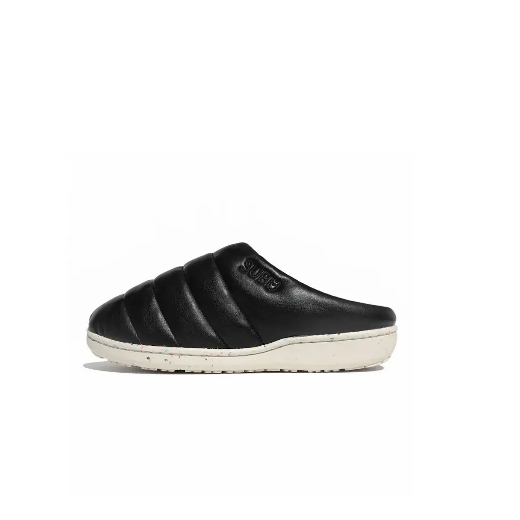 [RE-ECO-LEATHERBLACK- B] Chaussons Subu Recycled - Eco Cuir (0 (37-38))