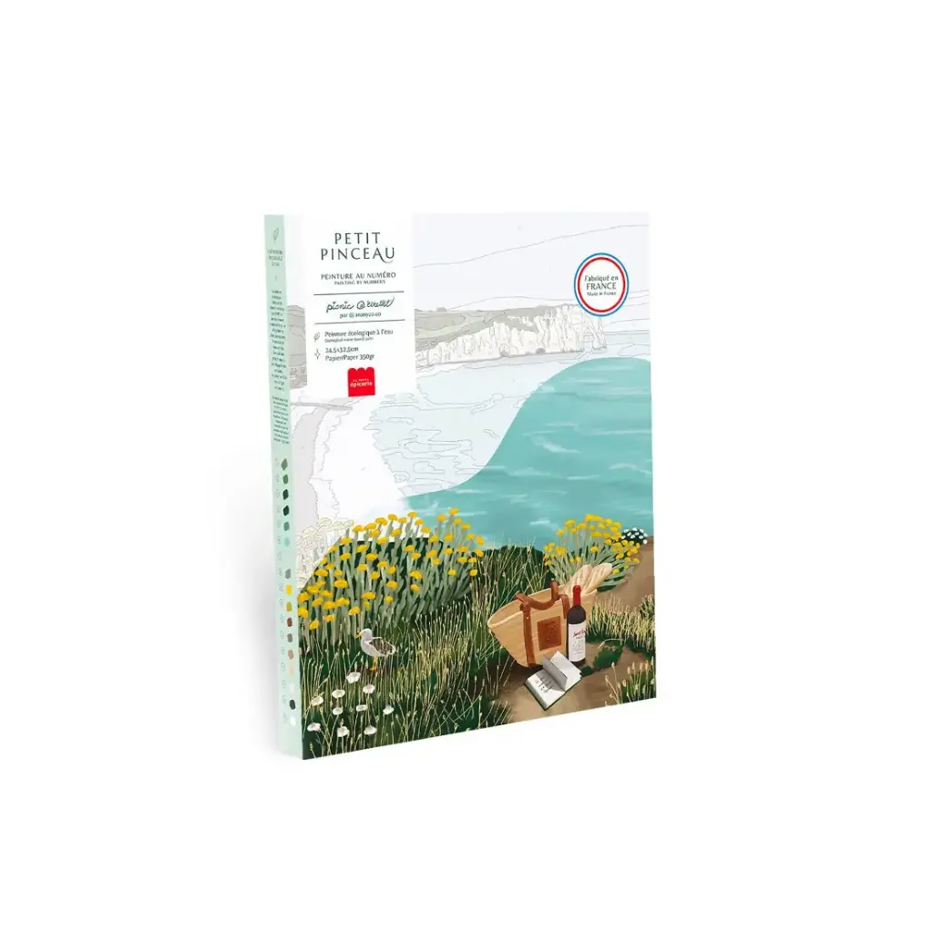[350042] Peinture au numéro Petit Pinceau - Picnic à Etretat