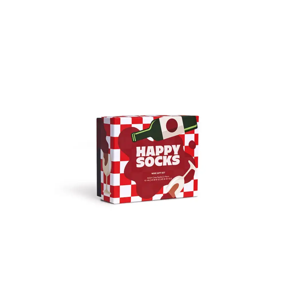 [P001837] Coffret chaussettes Happy Socks - Verre de vin