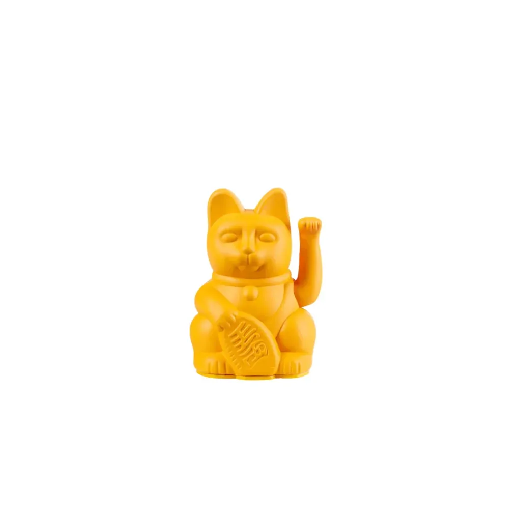 [330474] Chat Porte-bonheur Lucky Cat - Mini (Jaune)