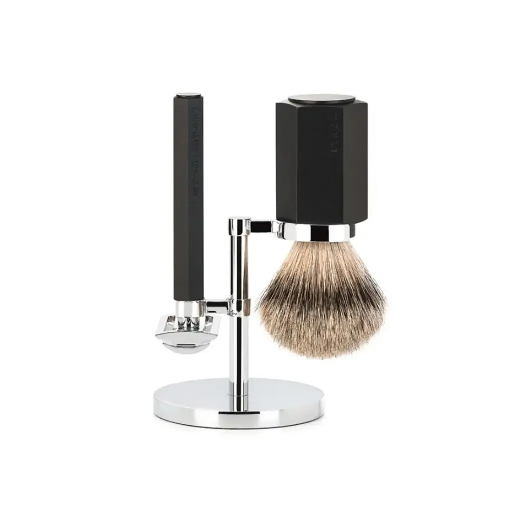 [S31M-HXGGRAPHITE] Set de rasage Muhle Hexagon - Graphite