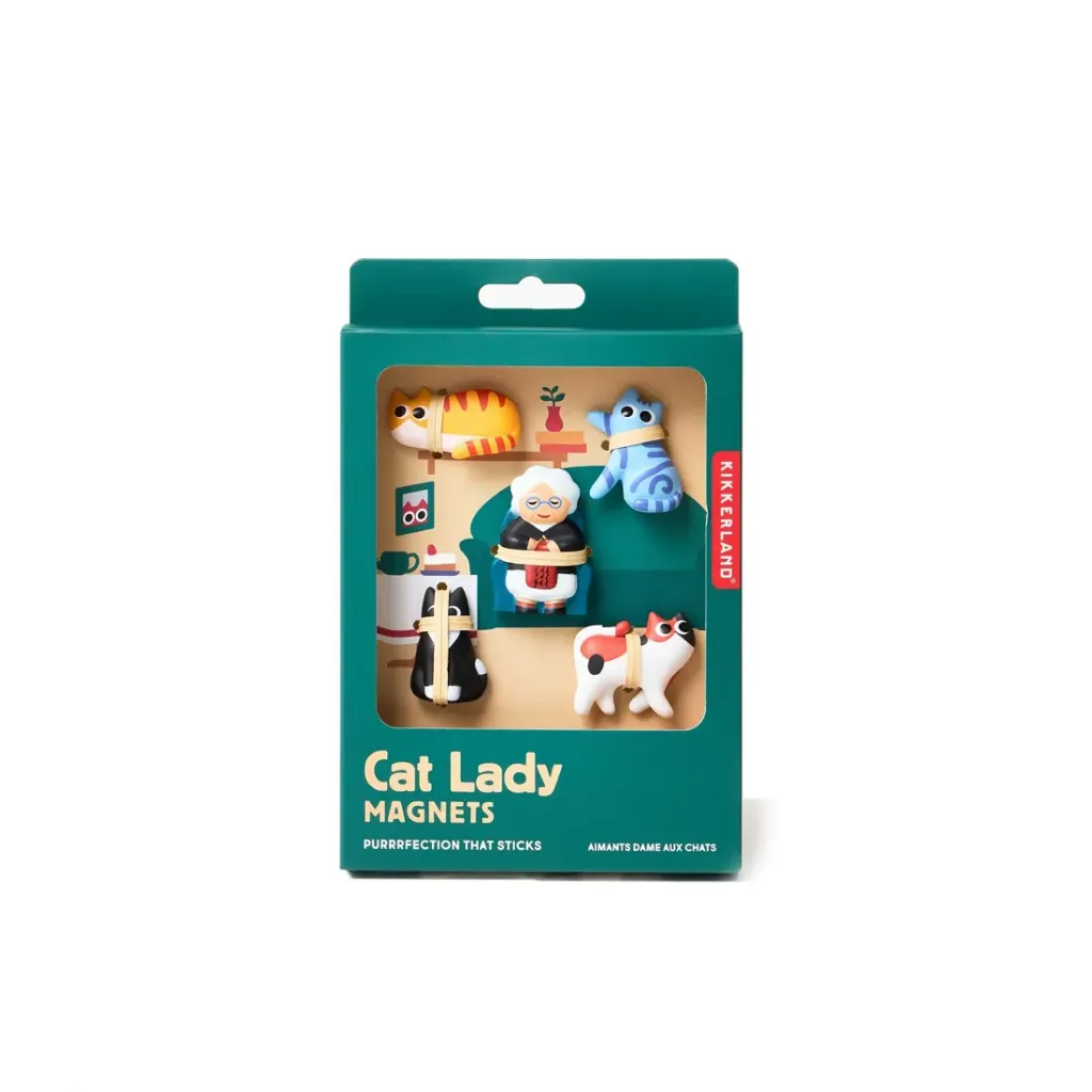 [MG96] Cat Lady Magnet Kikkerland