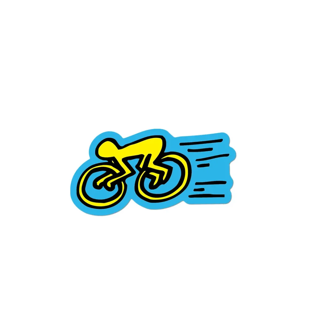 [001-SNGLP00397] Apply Sticker Cyclist - Keith Haring