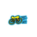 Apply Sticker Cyclist - Keith Haring