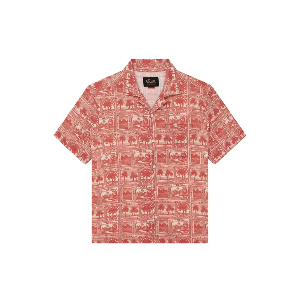 [D261MSH331020090] Chemise Deus Mail-Man - Rouge (S)