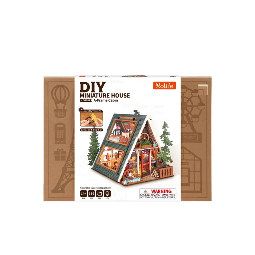 [DG181] Puzzle 3D Rolife Maison miniature - A-Frame Cabin