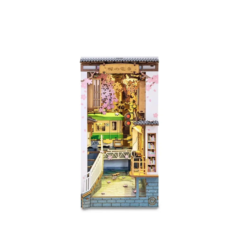 [TGB01] Puzzle 3D Rolife Book Nook Sakura Densya