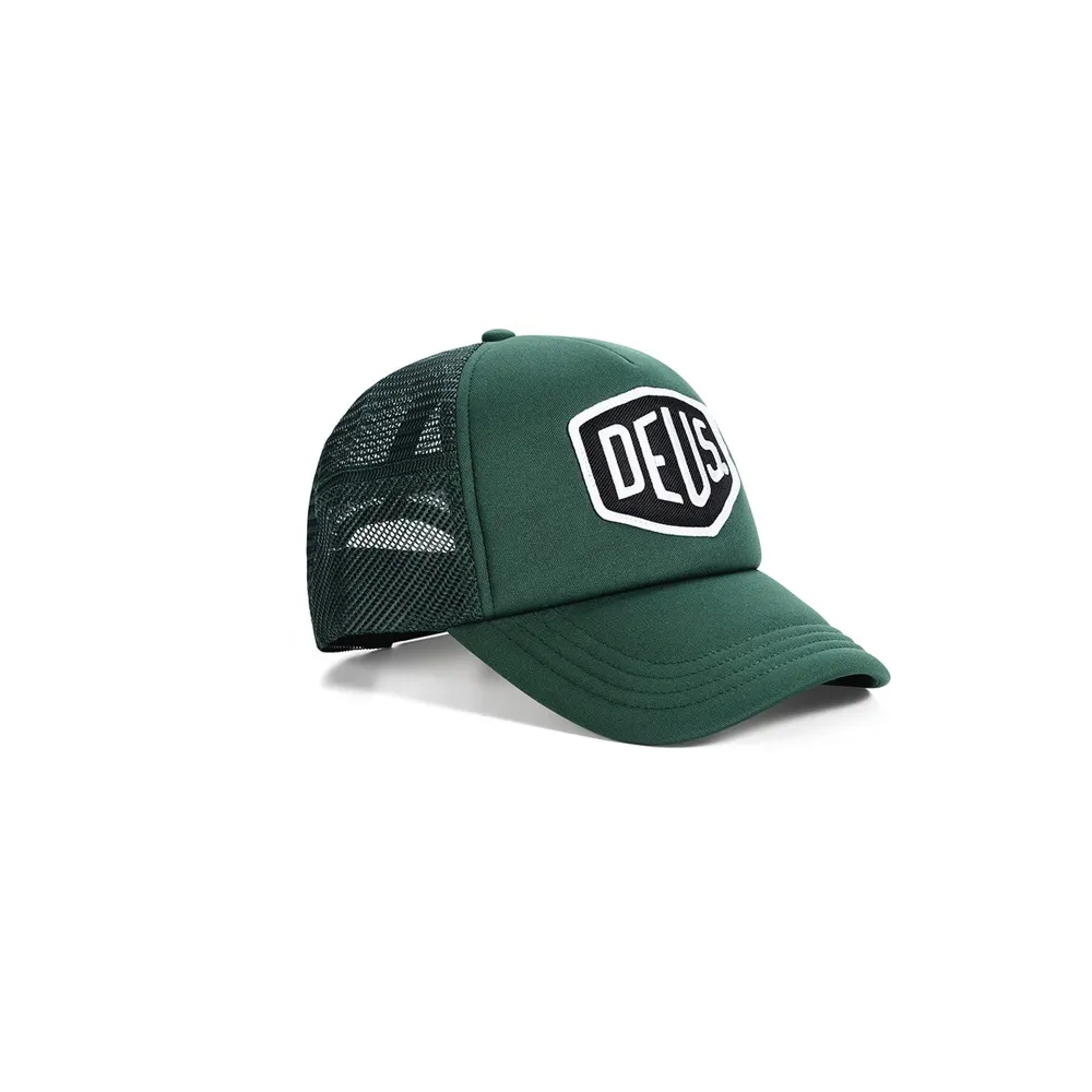 [D263MHA112] Casquette DEUS Baylands Trucker - Racing Green