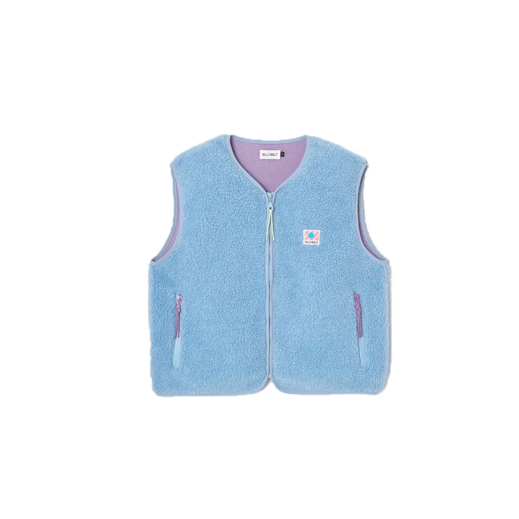 Veste sherpa sans manches Billybelt - Bleu ciel