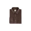 Surchemise Signy FAGUO en velours - marron