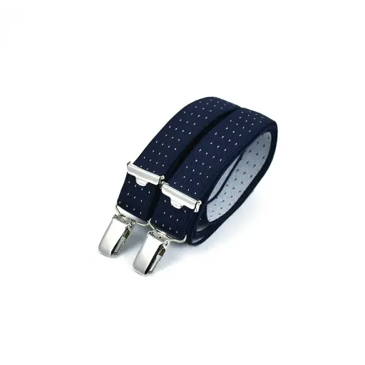 Navy Dots Suspenders