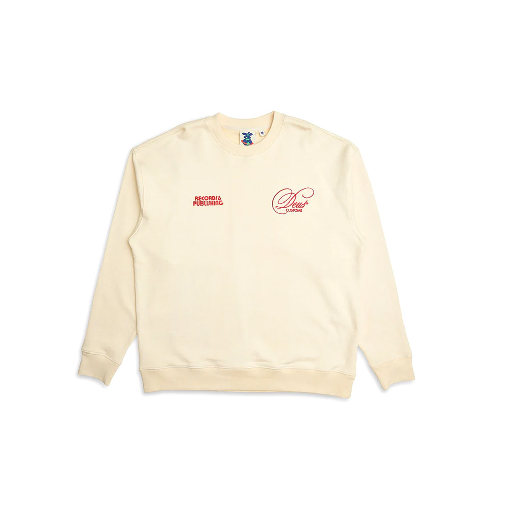 DEUS Sweat Caution Crew - Dirty White