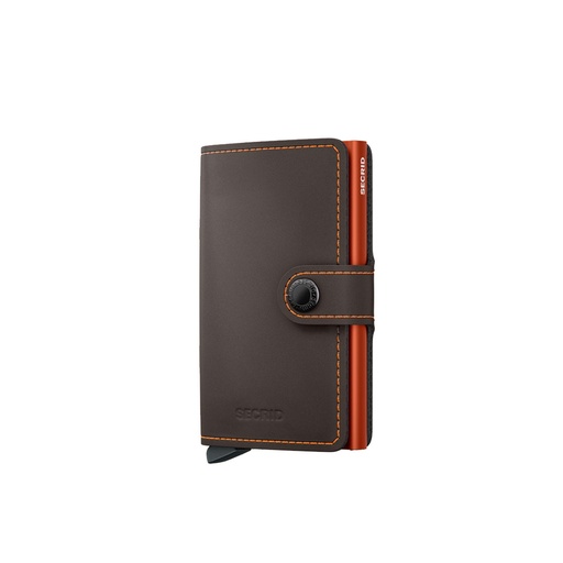 [MM-Truffle-Orange] Secrid Miniwallet Matte Truffle