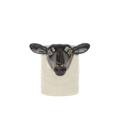 [Q1132] Quail Pencil Pot Suffolk Sheep