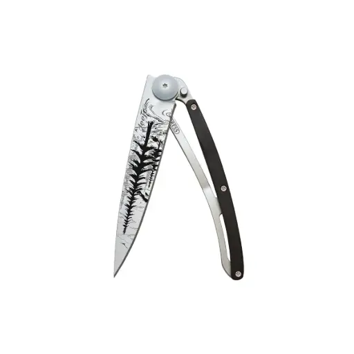 [1CB000109] Couteau Deejo Titane Ebène - Foret